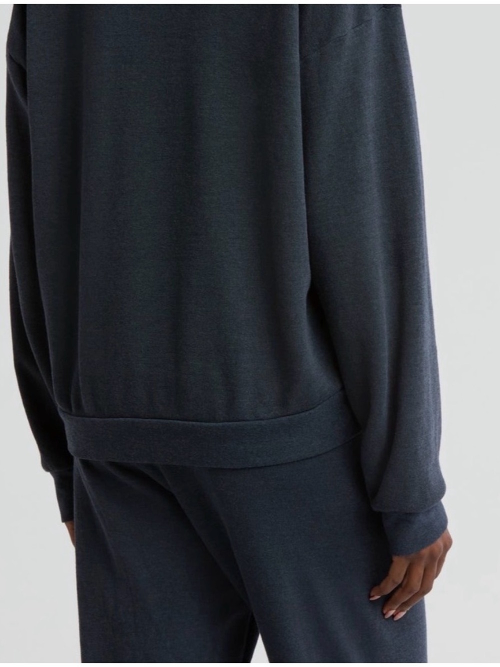 Aviator Nation Charcoal Sweatshirt with Pink Heart Graphic - Picture 3 of 7